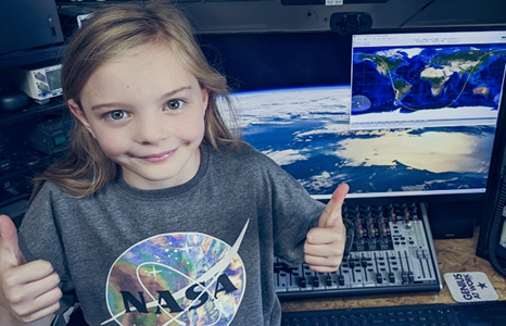 La misteriosa comunicación de una niña de 8 años con los astronautas de la ISS
